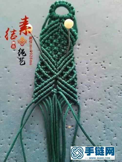 玉線吉祥紅寬版手鐲的詳細制作圖解