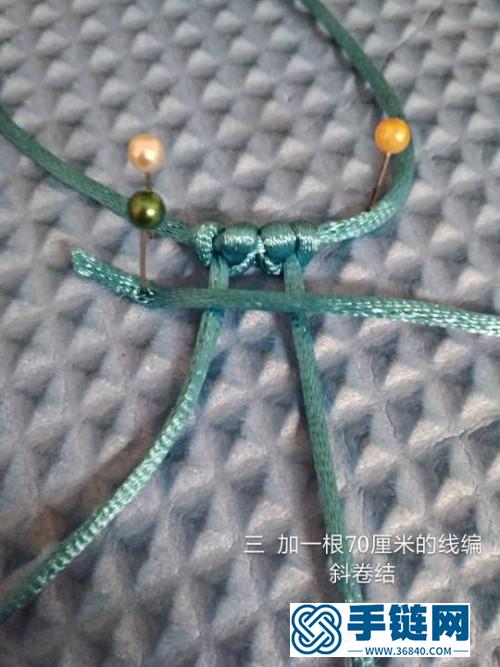 中國結蠟線小房子掛飾的編制教程