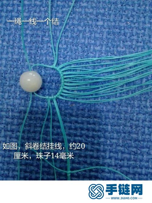 中國結南美蠟線才子帽的詳細制作方法