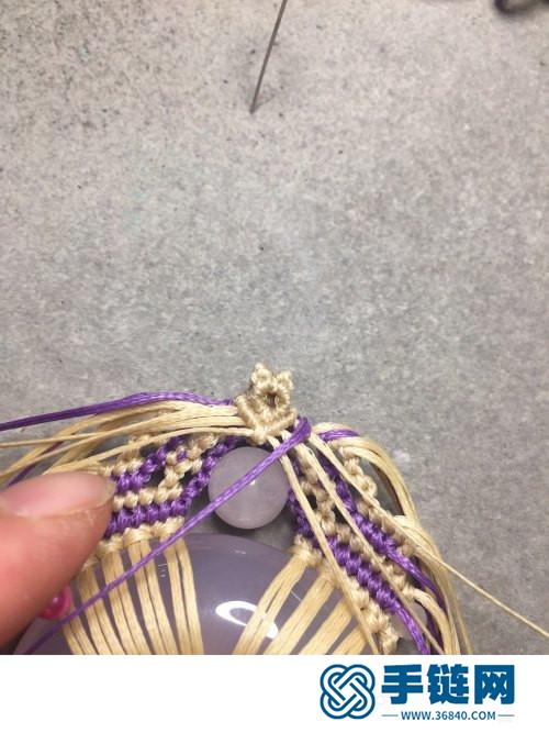 中國結扁蠟平安扣流蘇車掛的詳細制作圖解