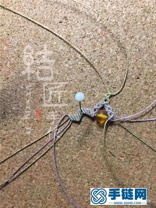 彩金鎖骨鏈掛繩的詳細制作圖解
