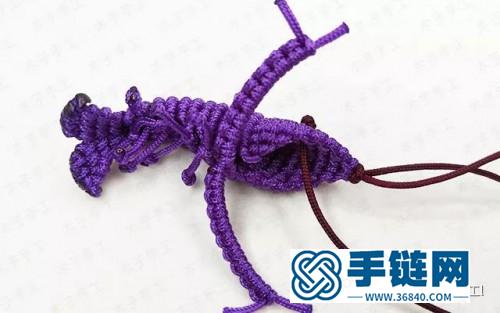 繩編小龍蝦掛飾的詳細制作教程