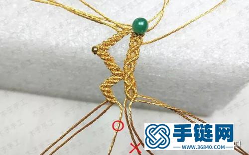 繩編閃亮皇冠戒指的詳細制作步驟