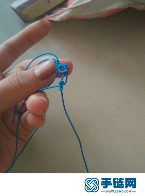 中國結玉線小葉子手鏈的詳細制作圖解
