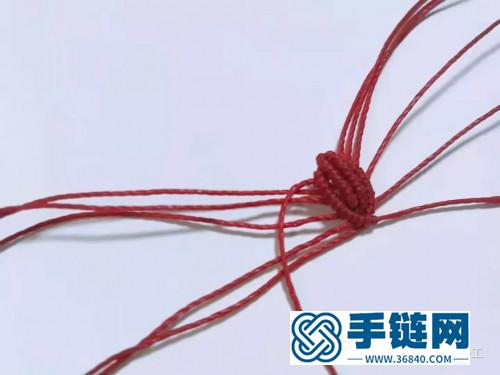 編繩三色堇胸針的制作教程