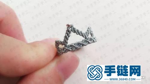 繩編閃亮皇冠戒指的詳細制作步驟