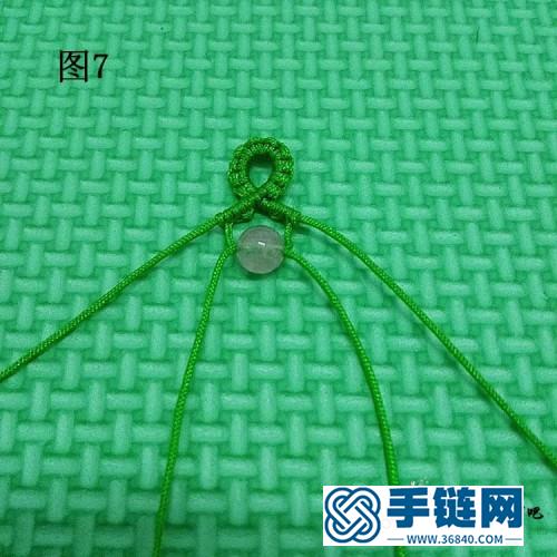 編繩排線串珠手鐲的制作圖解