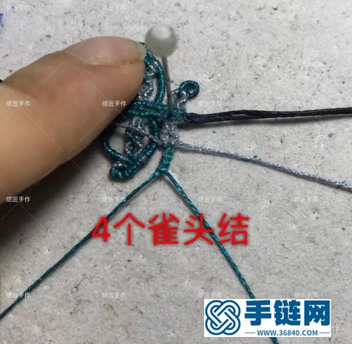 中國結蠟線小福疊蜜蠟項鏈掛件的詳細制作圖解