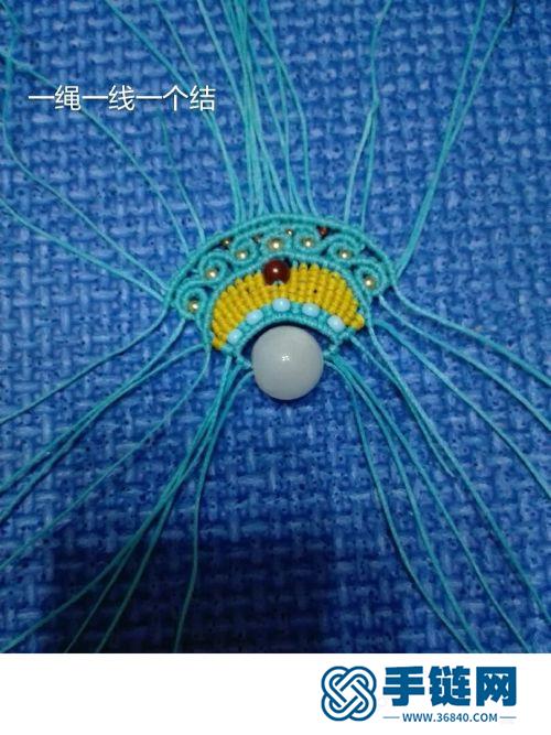 中國結南美蠟線才子帽的詳細制作方法