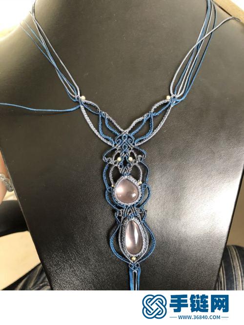 扁蠟粉晶包石項鏈的詳細制作圖解