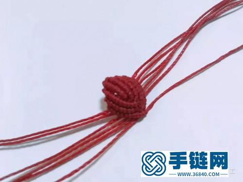 編繩三色堇胸針的制作教程