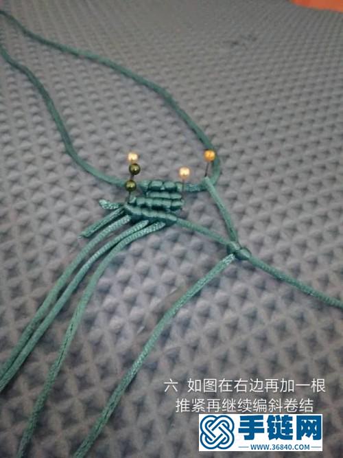 中國結蠟線小房子掛飾的編制教程