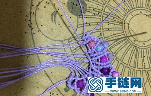 中國結蠟線串珠耳飾的詳細制作圖解