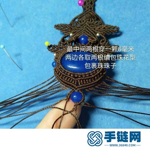 蠟線包石花月葉手繩的詳細制作圖解