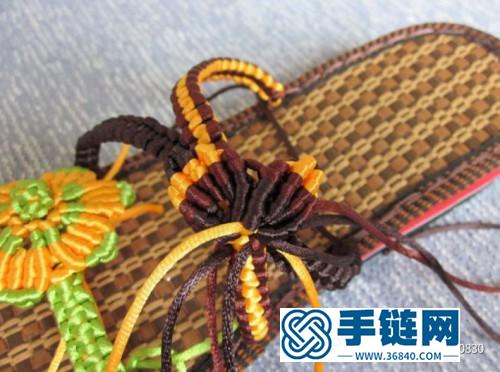 玉線梅花涼拖鞋的詳細(xì)編制教程