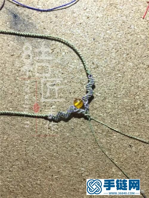 彩金鎖骨鏈掛繩的詳細制作圖解