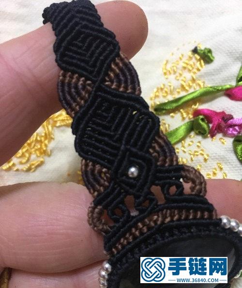扁蠟拉長石寬版手鐲的詳細(xì)制作圖解
