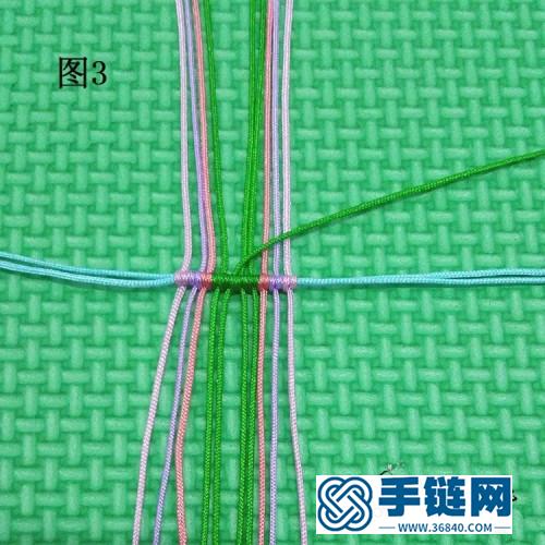 蝴蝶手鏈的詳細編制方法