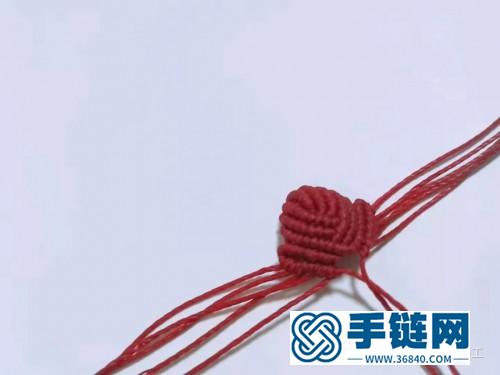 編繩三色堇胸針的制作教程