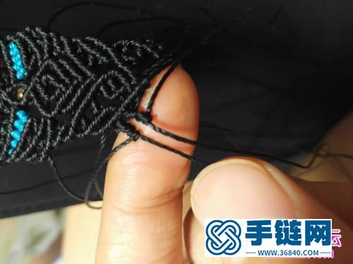 繩編包月光石手鏈的詳細編制教程