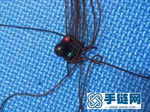 繩編藍(lán)金沙復(fù)古耳環(huán)的詳細(xì)制作圖解
