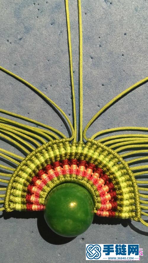 繩編鳳冠花嫁之翡冷翠掛件的詳細制作步驟圖