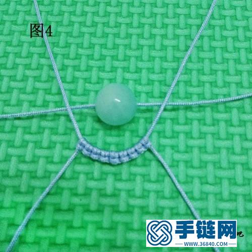 中國結單珠水滴吊墜的編織方法