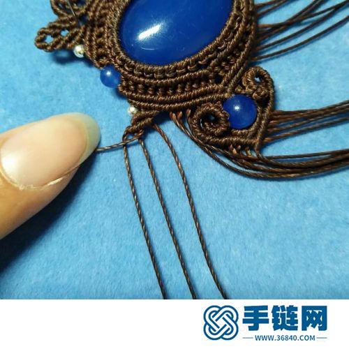 蠟線包石花月葉手繩的詳細制作圖解