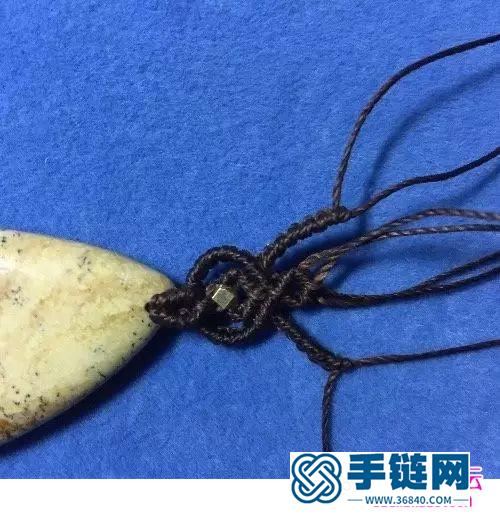 秋色掛石蠟線項鏈的詳細制作步驟