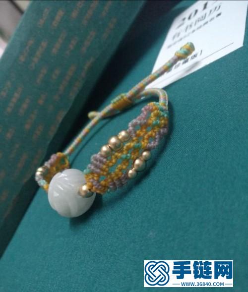 中國(guó)結(jié)蠟線翡翠玫瑰珠手鏈的詳細(xì)編制方法