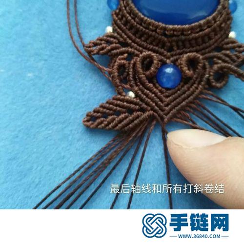 蠟線包石花月葉手繩的詳細制作圖解