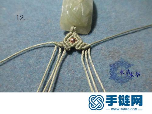 蠟線金珠玉牌手鏈的詳細(xì)編制方法