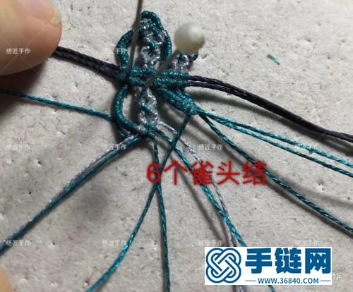 中國結蠟線小福疊蜜蠟項鏈掛件的詳細制作圖解