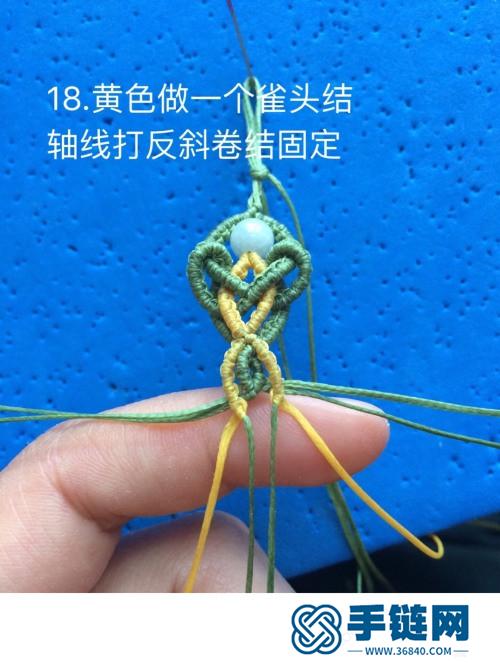 蠟線翡翠平安扣項鏈吊墜的詳細制作圖解