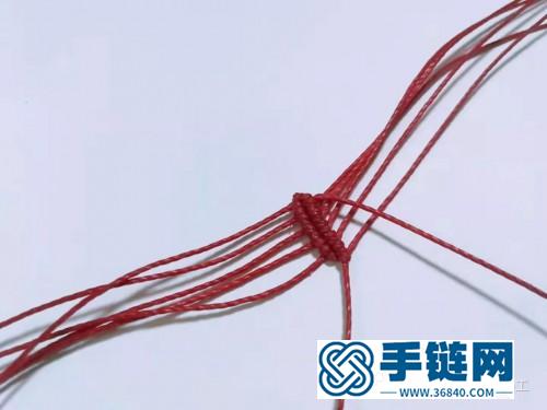編繩三色堇胸針的制作教程