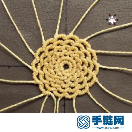 中國結蠟線瑪瑙珠花朵耳環
