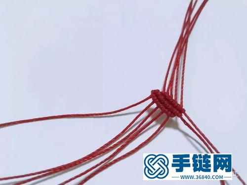 編繩三色堇胸針的制作教程