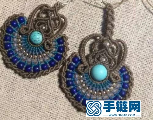 中國結玉線串珠耳飾吊墜教程的詳細制作教程