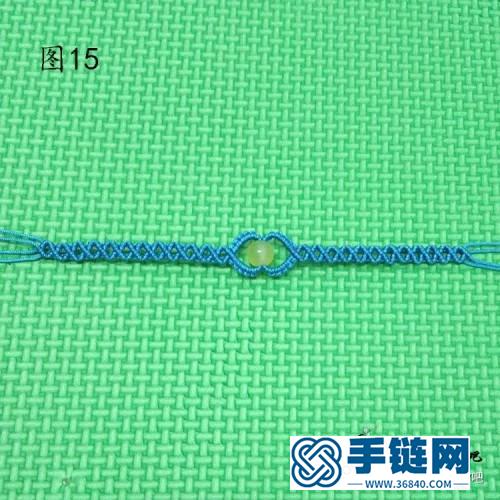 串珠同心手鏈的制作圖解