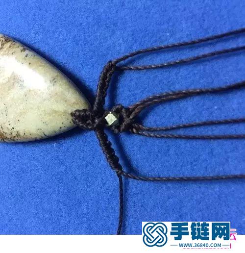 秋色掛石蠟線項鏈的詳細制作步驟