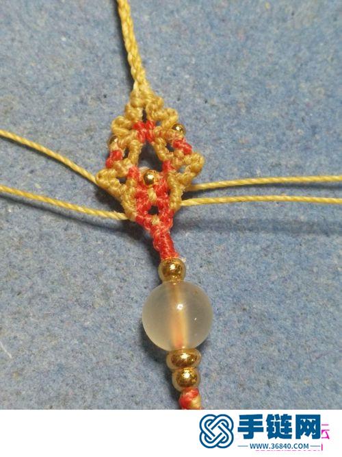 圓蠟線紫藤花開耳環的詳細制作圖解