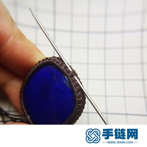 中國結蠟線基礎包邊項鏈吊墜的詳細制作圖解
