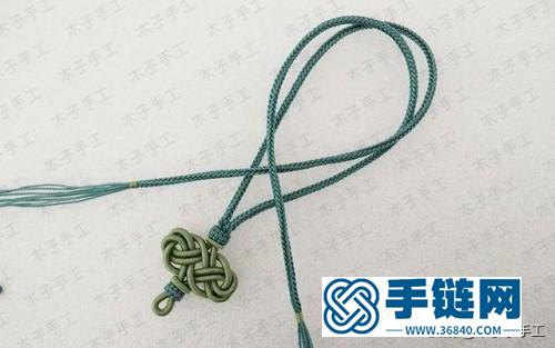 中國(guó)結(jié)花結(jié)項(xiàng)鏈繩的制作步驟圖