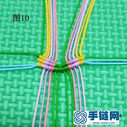蝴蝶手鏈的詳細編制方法