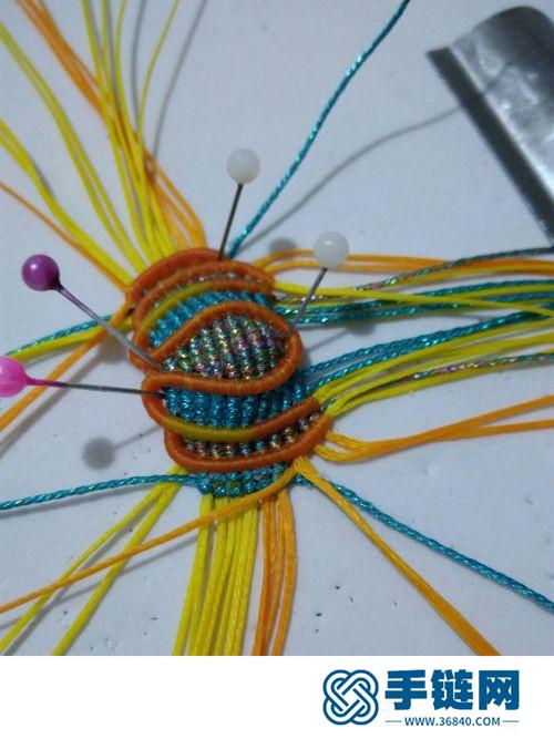 中國結扁蠟蓮花掛飾的詳細制作教程