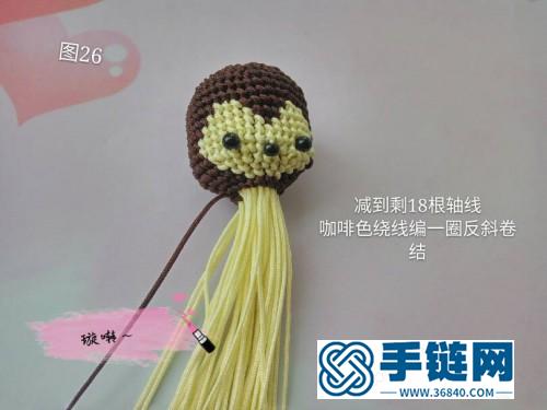 一步步教你繩編可愛小猴的詳細編制教程