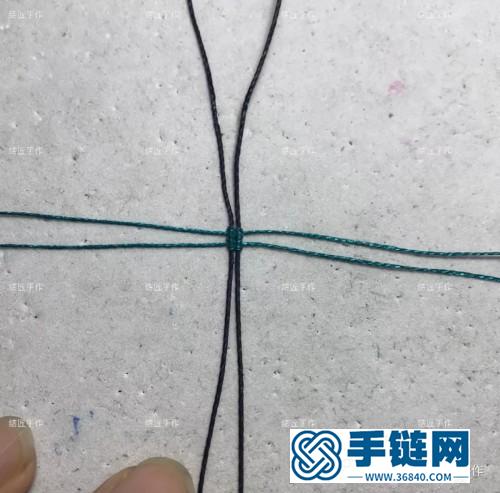中國結蠟線小福疊蜜蠟項鏈掛件的詳細制作圖解