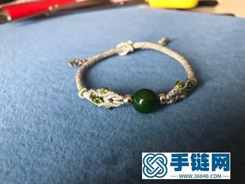中國結玉線單珠手鏈的制作圖解