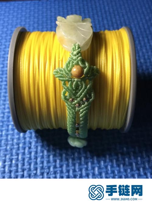 蠟線翡翠手牌手繩的詳細制作圖解