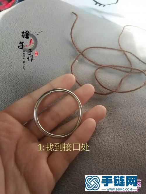 玉線麻繩銀珠戀曲掛飾的詳細制作圖解